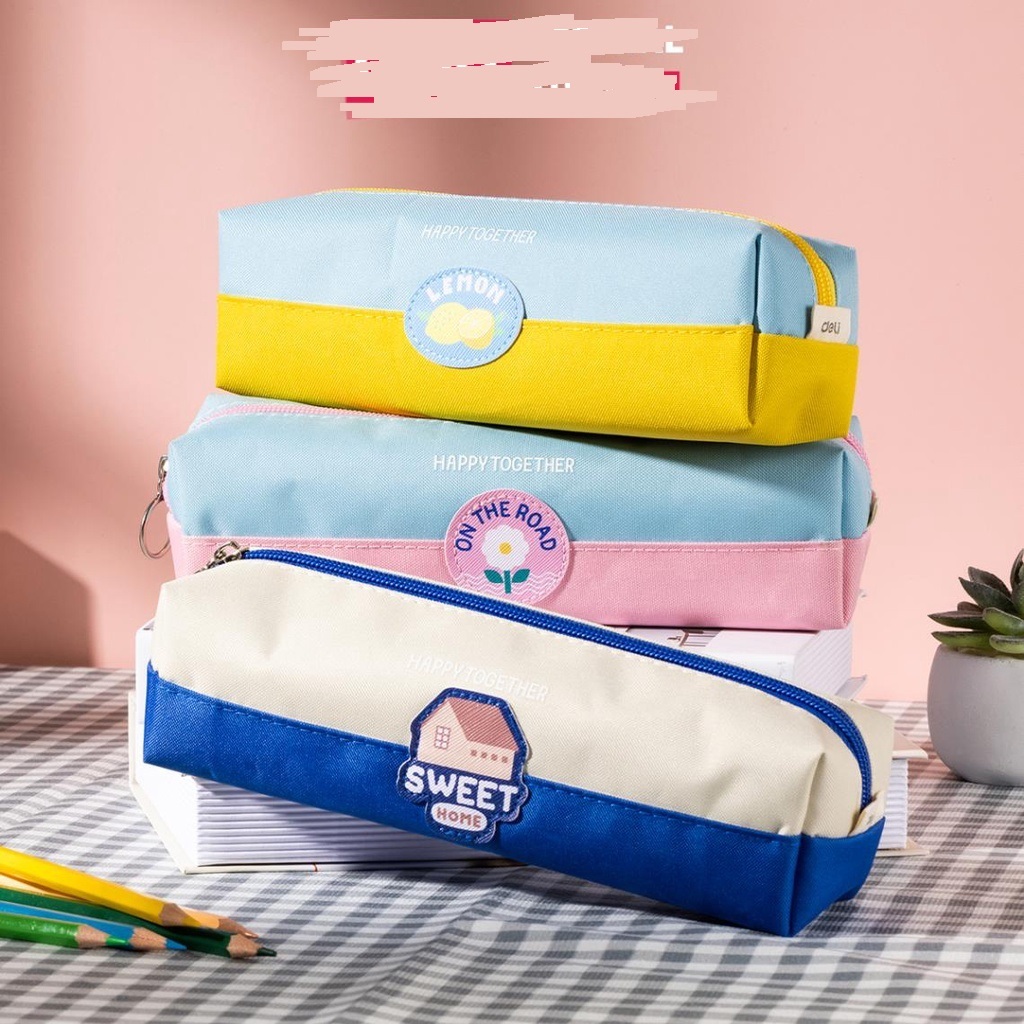 

TEMPAT PENSIL SLETING PEN CASE POUCH KAIN DELI EH-903 KOTAK PENSIL MOTIF LUCU DOMPET SERBAGUNA