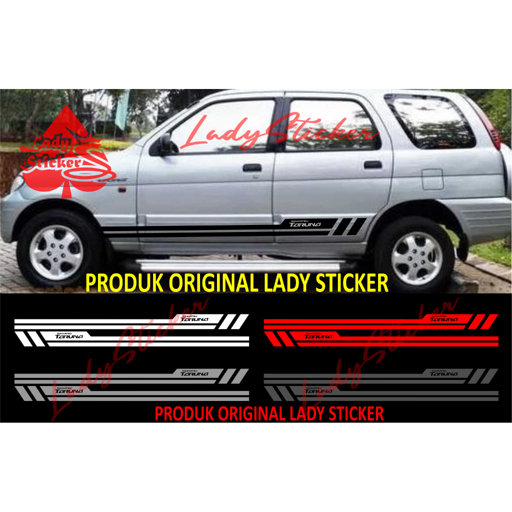 Cutting sticker mobil taruna sticker stiker mobil daihatsu taruna