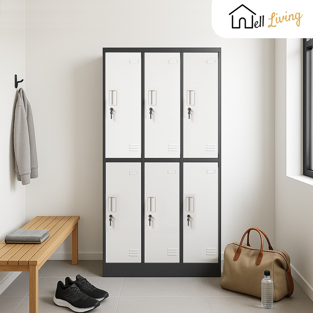 GRAHALIVING- LOKER 6 PINTU/LOKER 9 PINTU/LOKER KANTOR/SEKOLAH/LOKER GYM