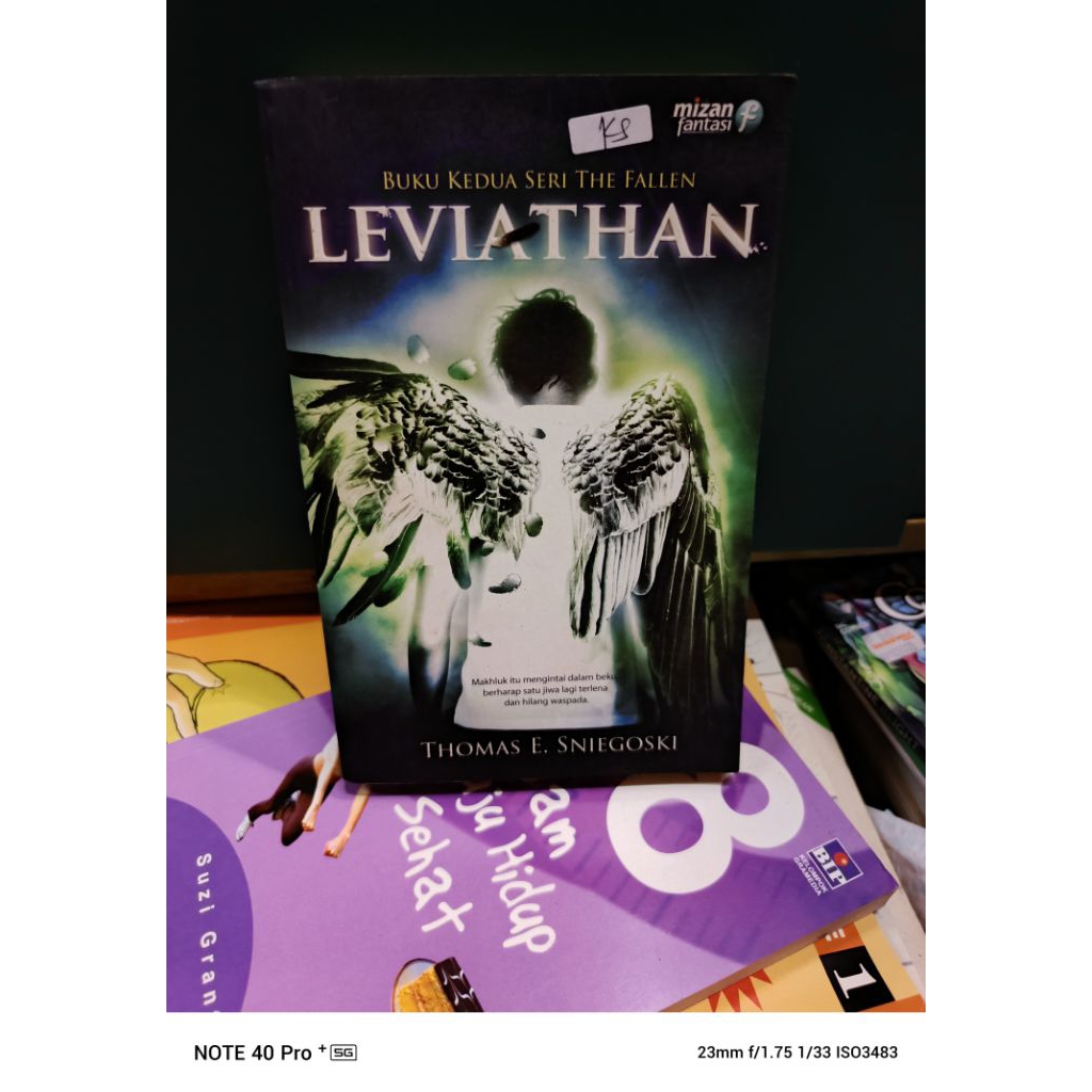 Novel Fantasi Leviathan Buku Kedua Seri The Fallen by Thomas E. Sniegoski Original Preloved