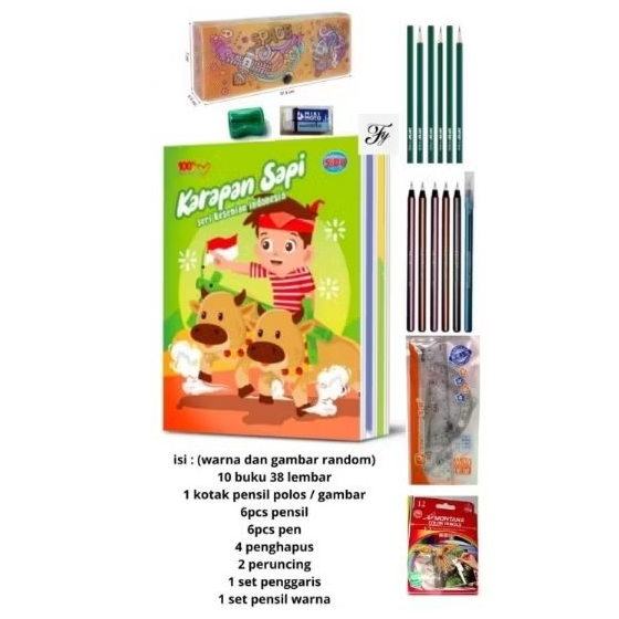 

paket lengkap alat tulis 6