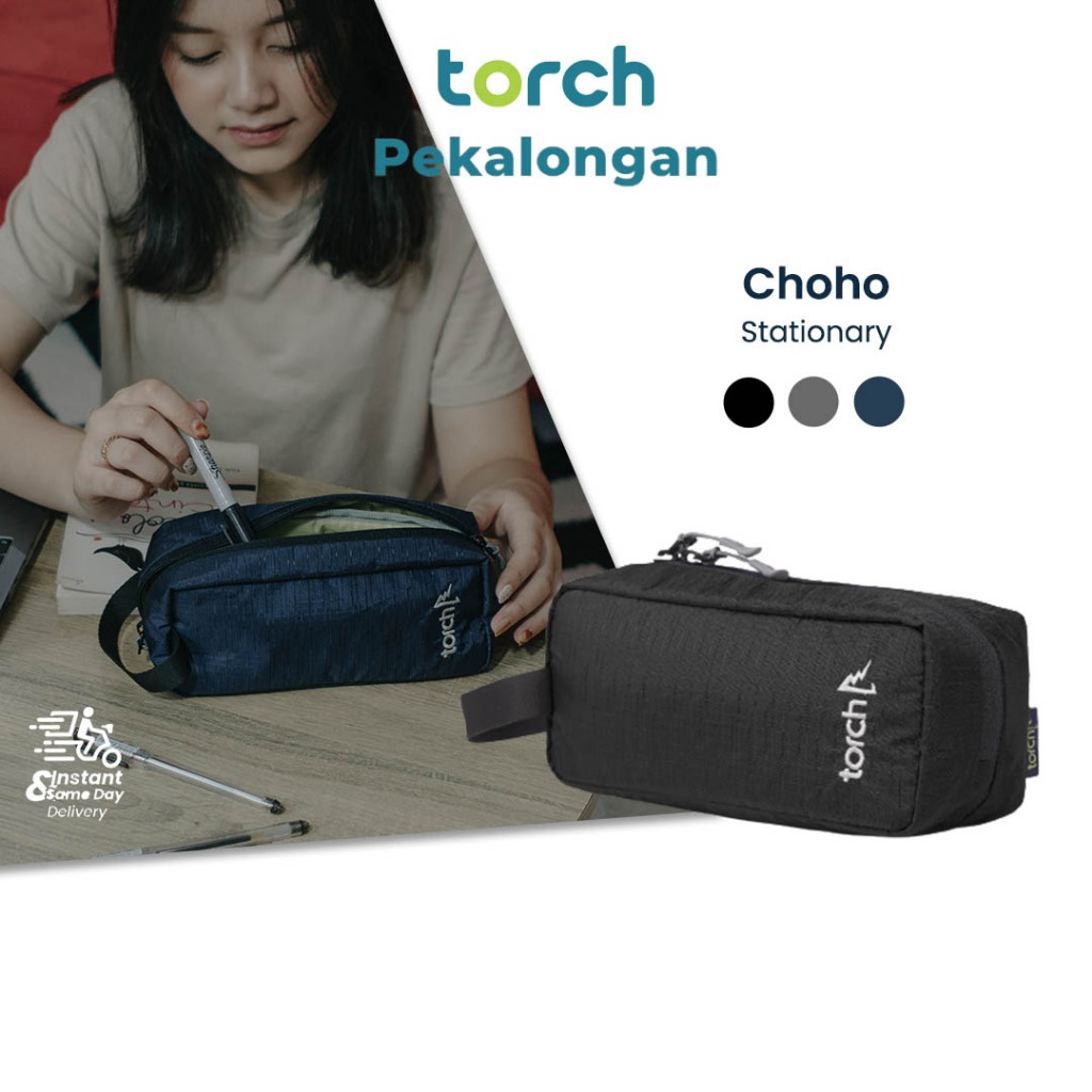 

TORCH Choho Pouch Alat Tulis Perlengkapan Sekolah Tempat Pensil Souvenir Anti Air - Packing Organizer Pouch