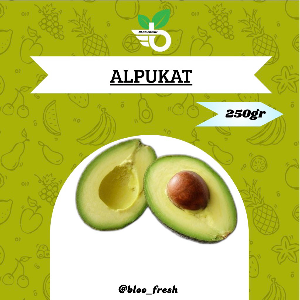 

Alpukat Fresh (Harga Per Buah) - Bloo Fresh (1Buah/250gr) - Alpukat