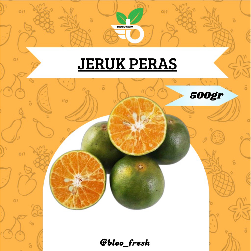 

Buah Jeruk Peras (Harga Per Pack) - Bloo Fresh - Jeruk Peras (1pack/500gr)