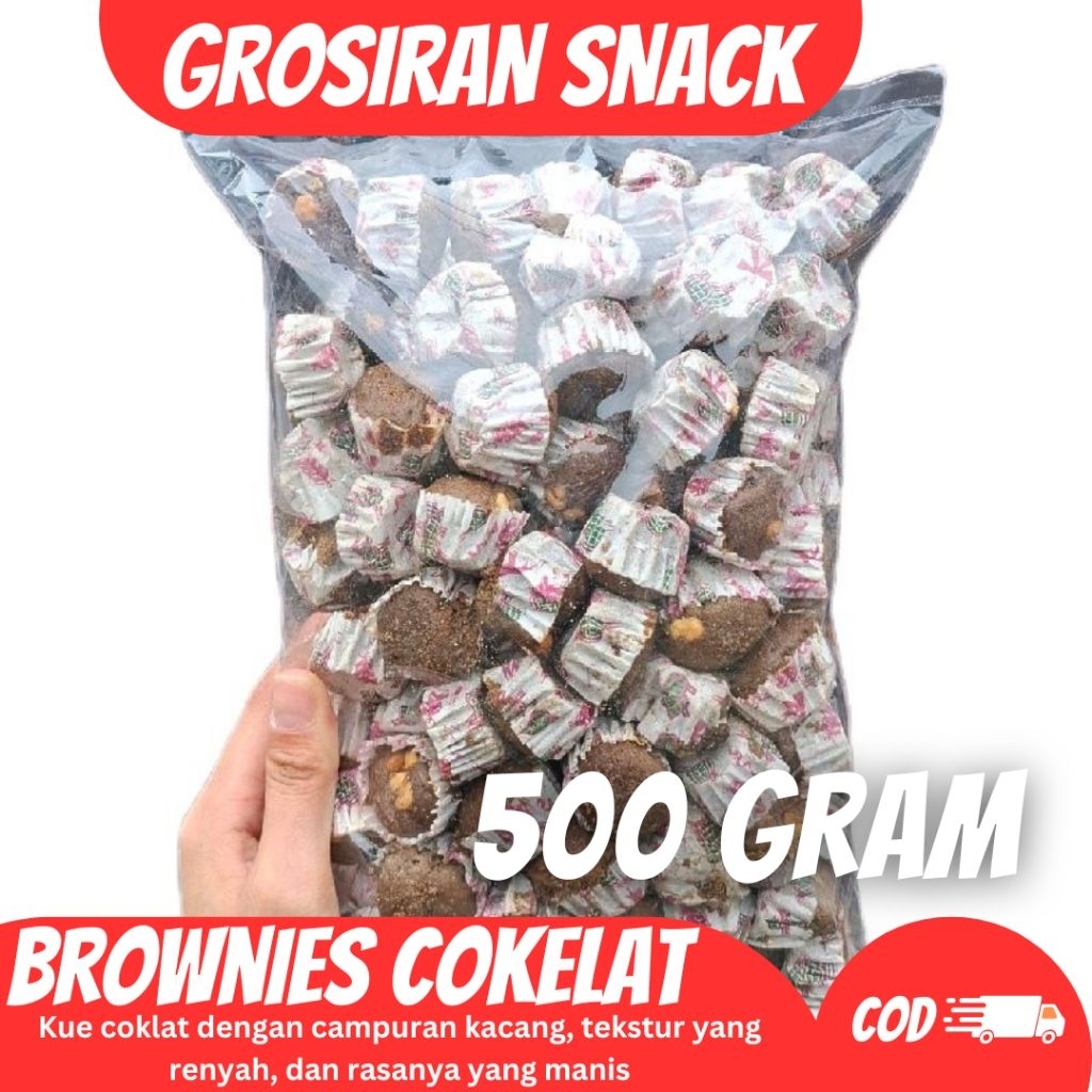 

500 GRAM Brownies Cokelat Kacang Kering