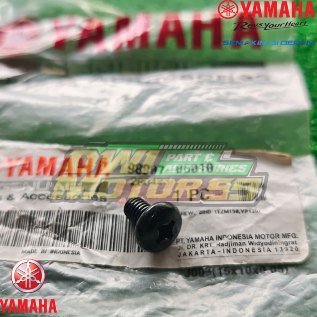 SATUAN BOLT BAUT PLAT SENG CVT MIO SPORTY SMILE SOUL FINO NOUVO KARBU 98907-06010 ORIGINAL YAMAHA