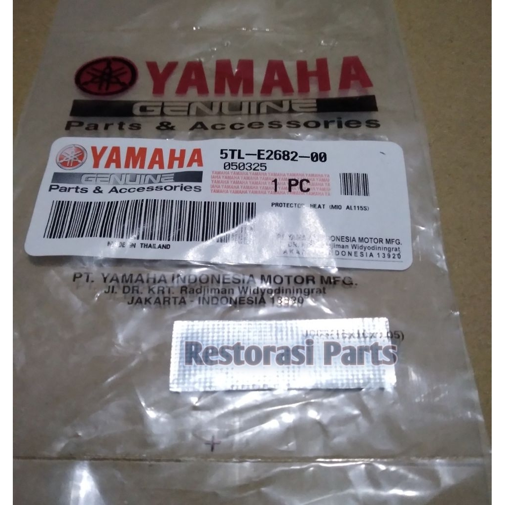 Protector Heat Head Cover Mesin Blok Head Mio Sporty Smile Soul Fino Karbu Nouvo Original 5TL-E2682-