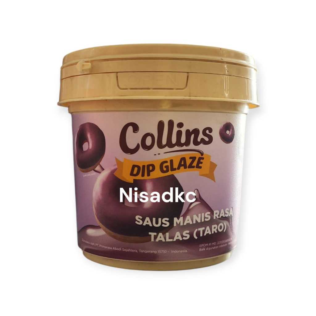 

Forcysn Collins Dip Glaze 300Gr Chocolate Tiramisu Strawberry Green Tea Taro Topping Kue Donut