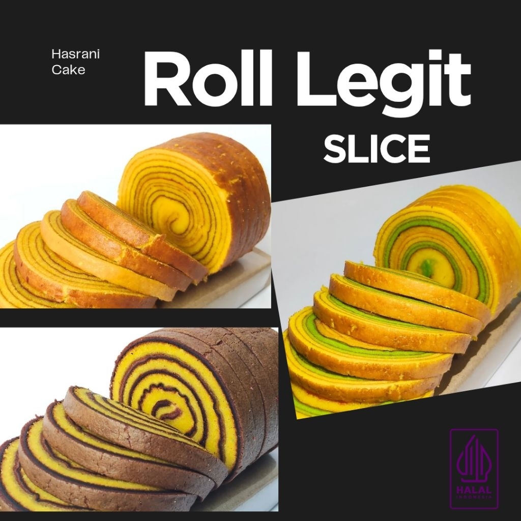

Lapis legit roll Vacum 250 GRAM ORIGINAL, COKLAT, PANDAN