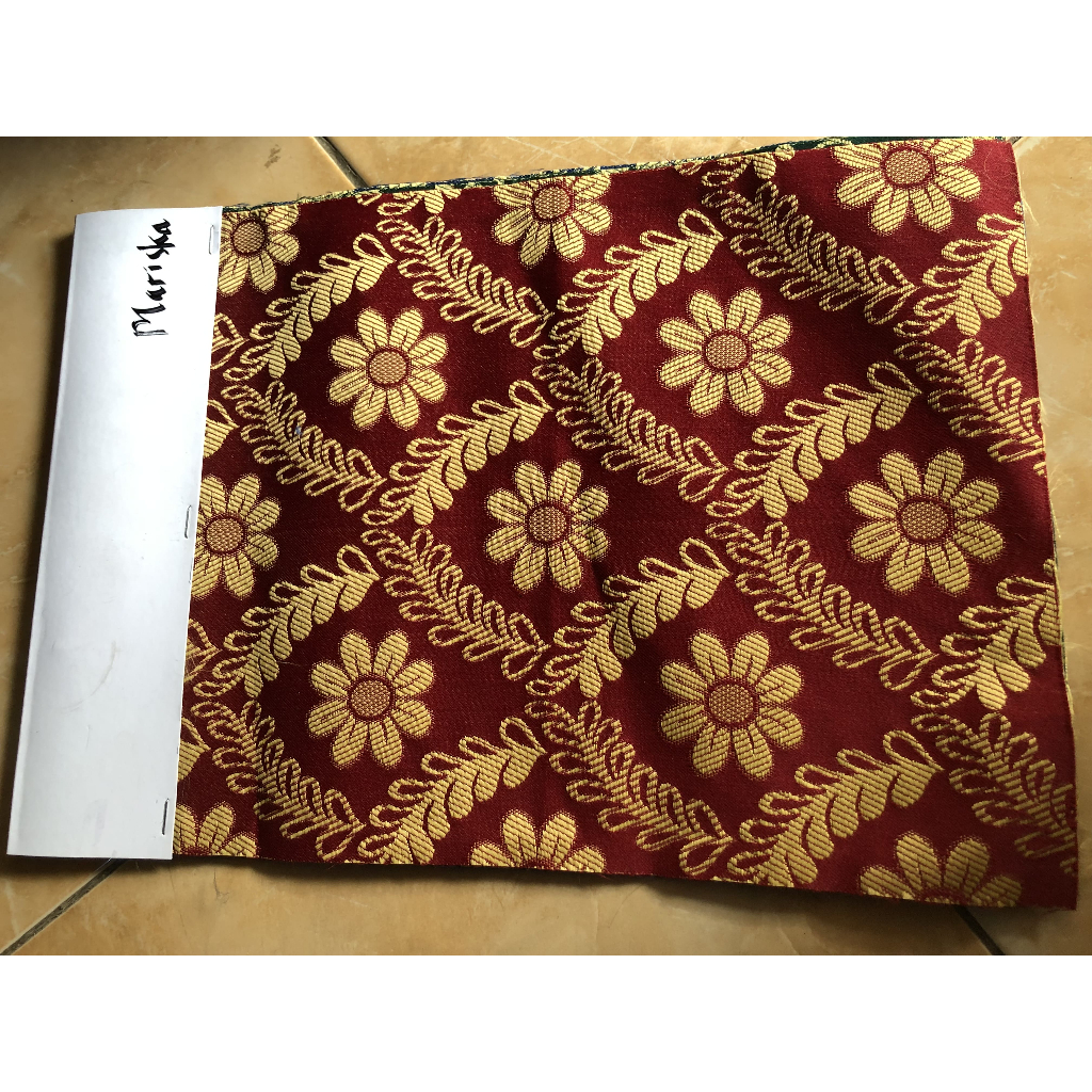 Bahan Kain Kursi Sofa Jok Motif Timbul Bunga Murah Meteran // Kain Sofa Meteran