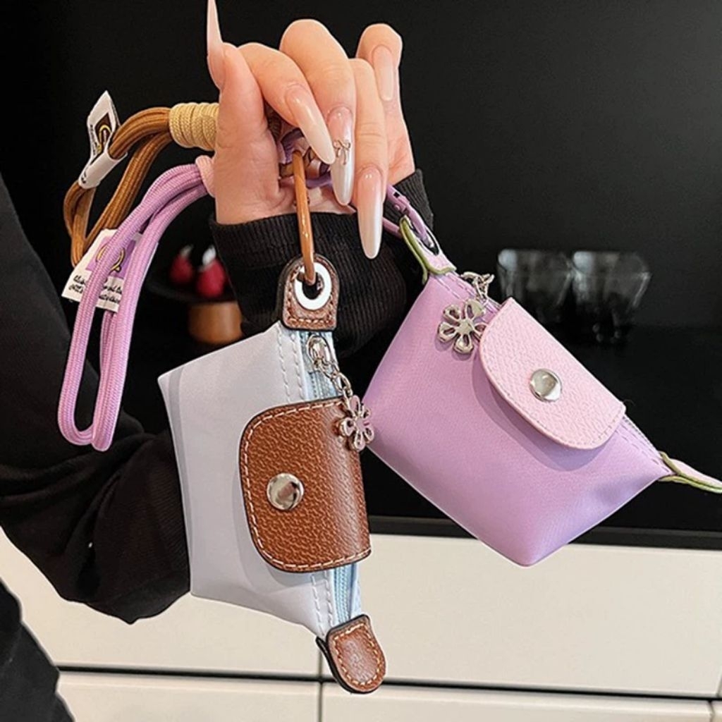 Aksesoris Gantungan Tas Mini Pouch Koin Bahan Nilon