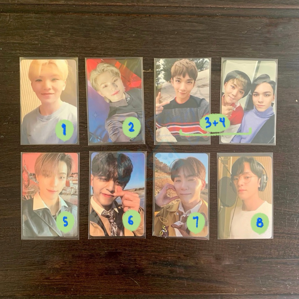 PHOTOCARD SEVENTEEN SCOUPS JOSHUA JUN WONWOO WOOZI THE 8 MINGYU VERNON SEUNGKWAN DINO OFFICIAL CAHIL
