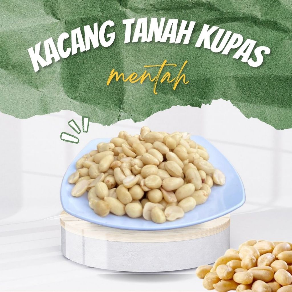 

Kacang Tanah Kupas Mentah Berat 500g - 1kg