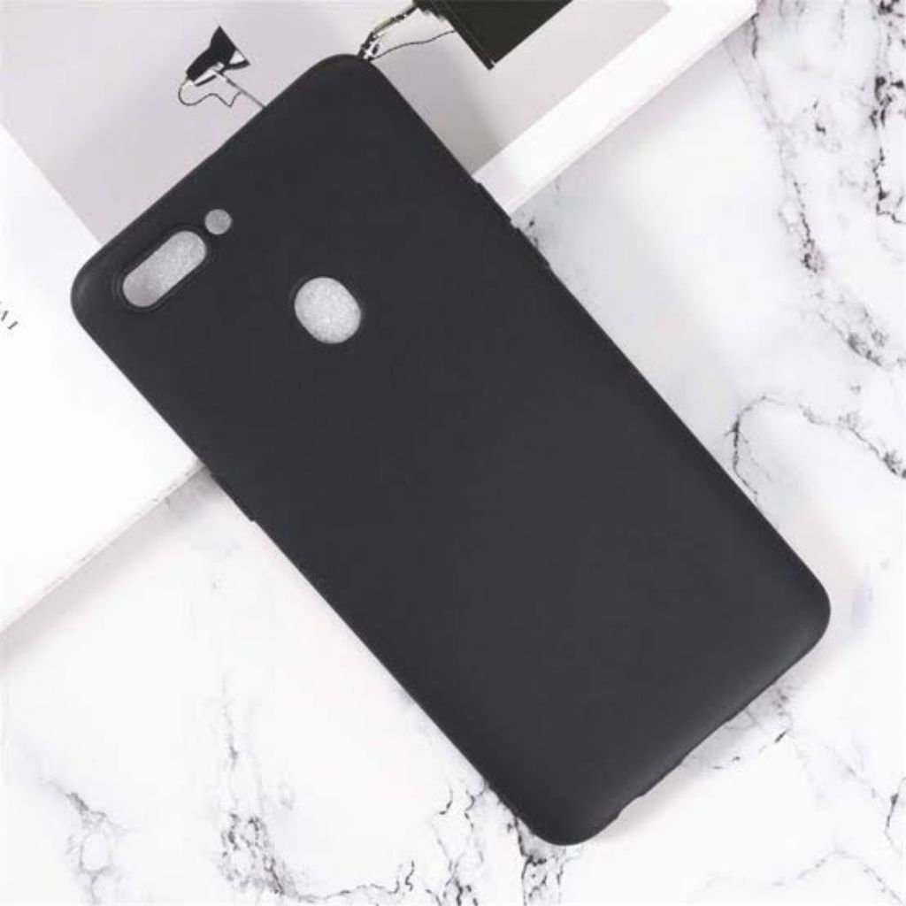 Case Matte Oppo R11s / CPH1719 Casing Atau Kondom Softcase Black Matte