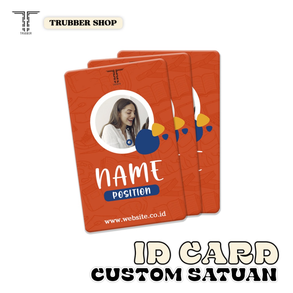

Card Custom Satuan - Card Holder Name Tag PVC 1 Sisi dan 2 Sisi Name Tag Panitia Sekolah Event