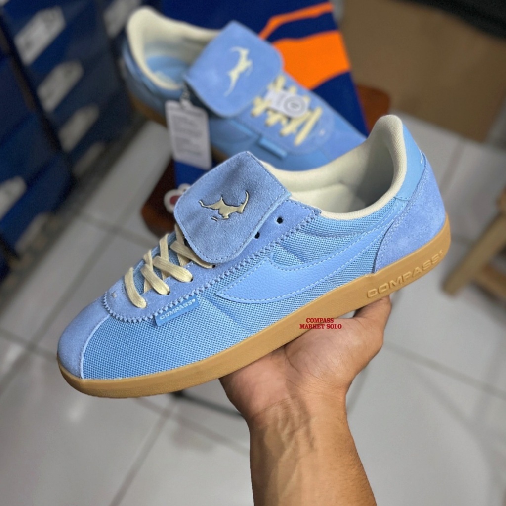 [ORIGINAL] SEPATU COMPASS TRIBUNE AWAY OCEAN || COMPASS TRIBUN OCEAN BABY BLUE