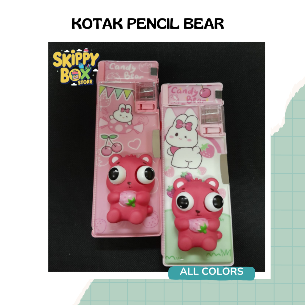 

KOTAK PENSIL MAGNET BEAR TOYS - KOTAK PENCIL MAINAN BERUANG ANAK TIMBUL