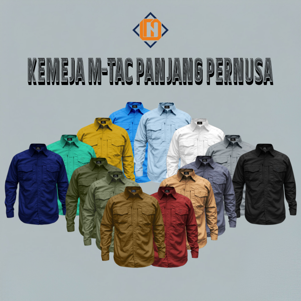 [Link Khusus] - Pemesanan Kemeja Kustom Bordir M-Tac Series & W-Tac Series (TIDAK TERMASUK BIAYA BOR