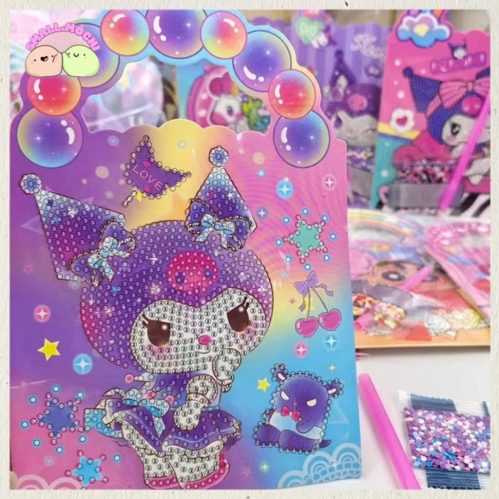 Diamond Painting Mini DIY Mainan  Dekor Gambar Kartun Karakter Sanrio Lucu