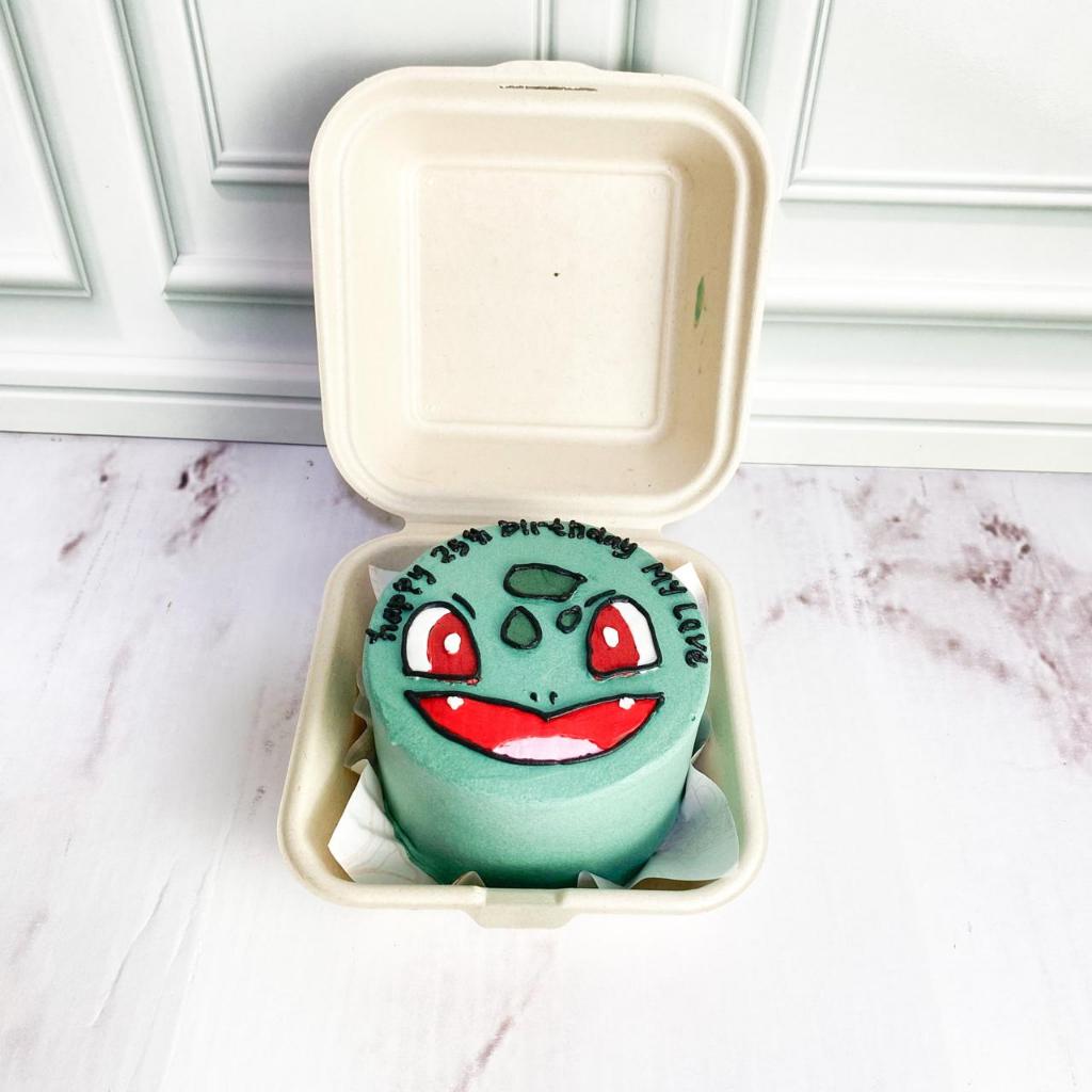 

Mini Cake/Mini Cake Birthday/Kue Korean Tema Bulbasaur/Kue Birthday jakarta
