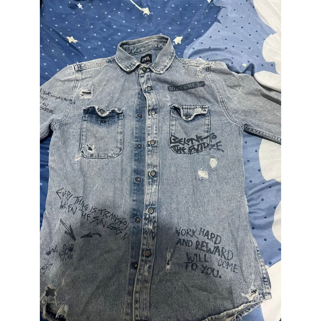 denim jacket zara