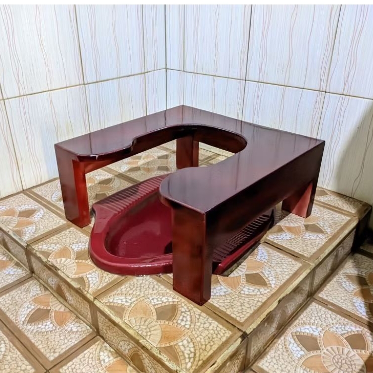 KURSI WC LANSIA / KURSI TOILET JONGKOK / KURSI KAYU WC / KURSI KAYU TOILET