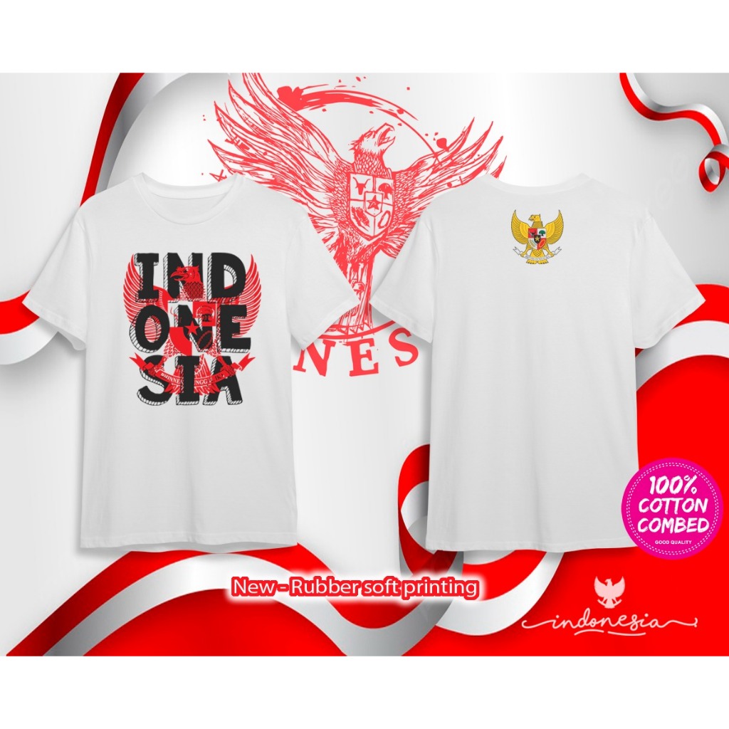 baju kaos distro t-shirt series indonesia/kaos indonesia 17 agustus/atasan pria wanita trelaris