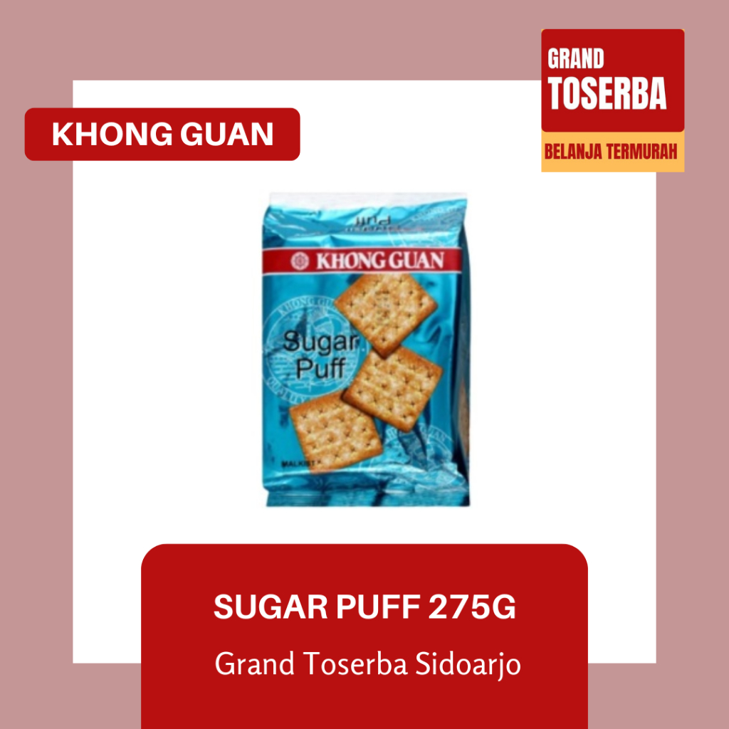 

KHONG GUAN SUGAR PUFF 275g / BISKUIT CRACKERS RENYAH / SNACK DAN CAMILAN