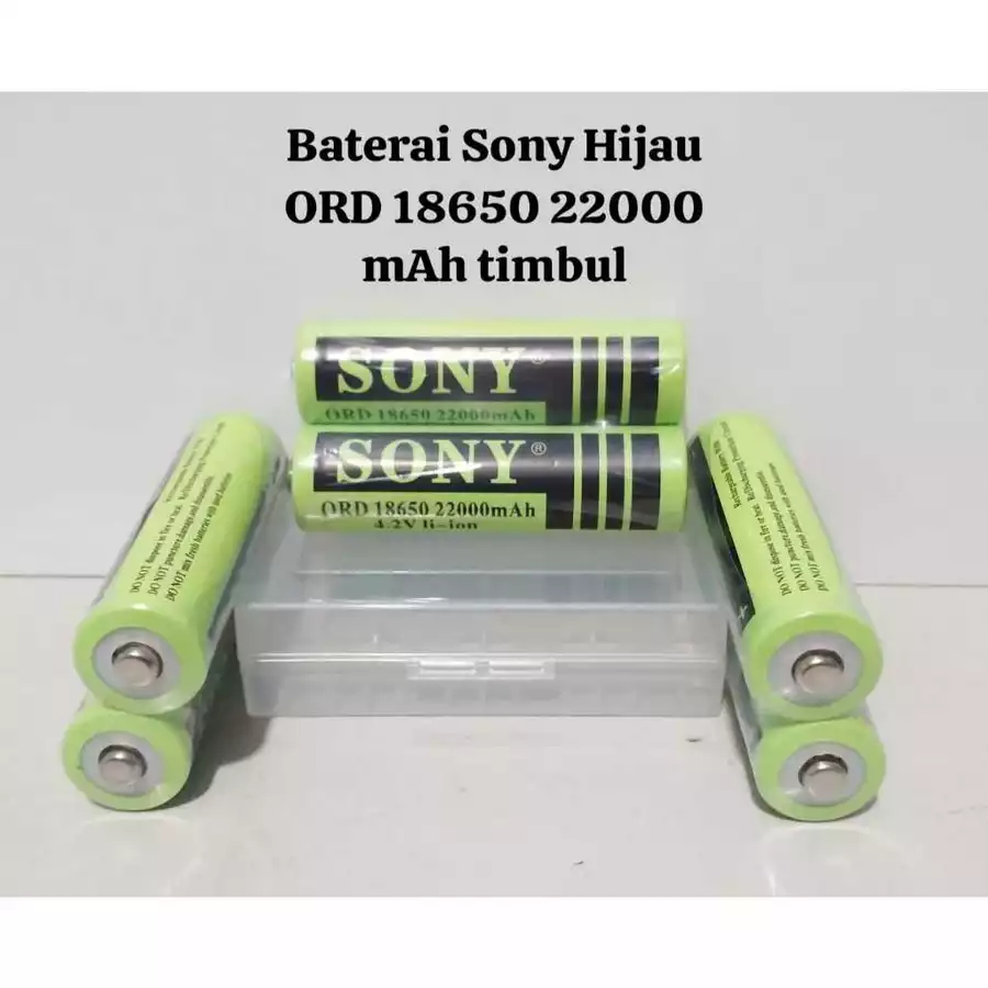 Baterai Sony 18650 4.2V 22000mAh Buton Top