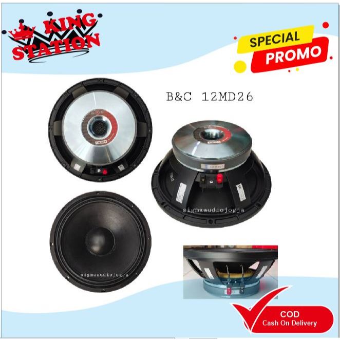 SPEAKER KOMPONEN B&C 12MD26/12 MD26 12 INCH