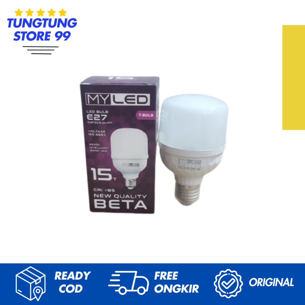 MYLED BETA LED 15 T/Bohlam LED murah Merk MYLED BETA 15 T/LED murah myled 15 T