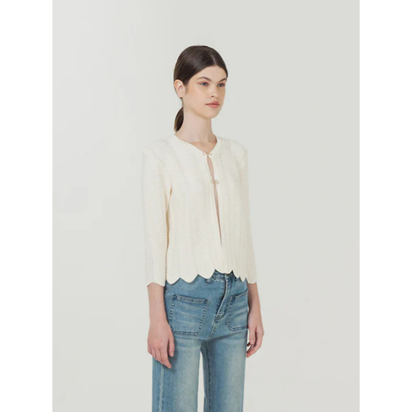 preloved Duma Official Jane Cardigan White Rp 675,000