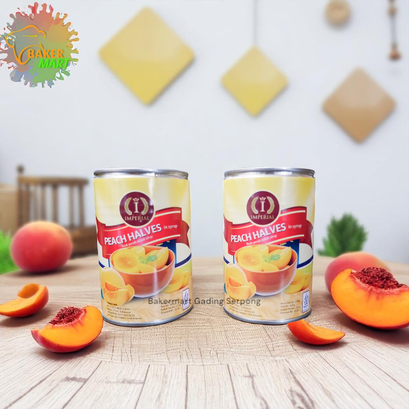 

Imperial Peach Halves In Syrup - Buah Kaleng 425 Gram