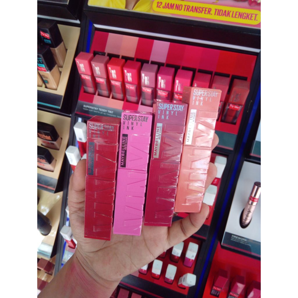 MAYBELLINE SUPERSTAY VINYL INK - Lip Cream Dengan Hasil Akhir Glossy // JSELECTIV X JHON KOSMETIK //