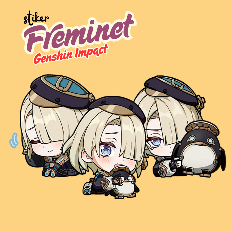 

Stiker Freminet Genshin Impact | Sticker Merch Freminet GI Vinyl Glossy Anti Air