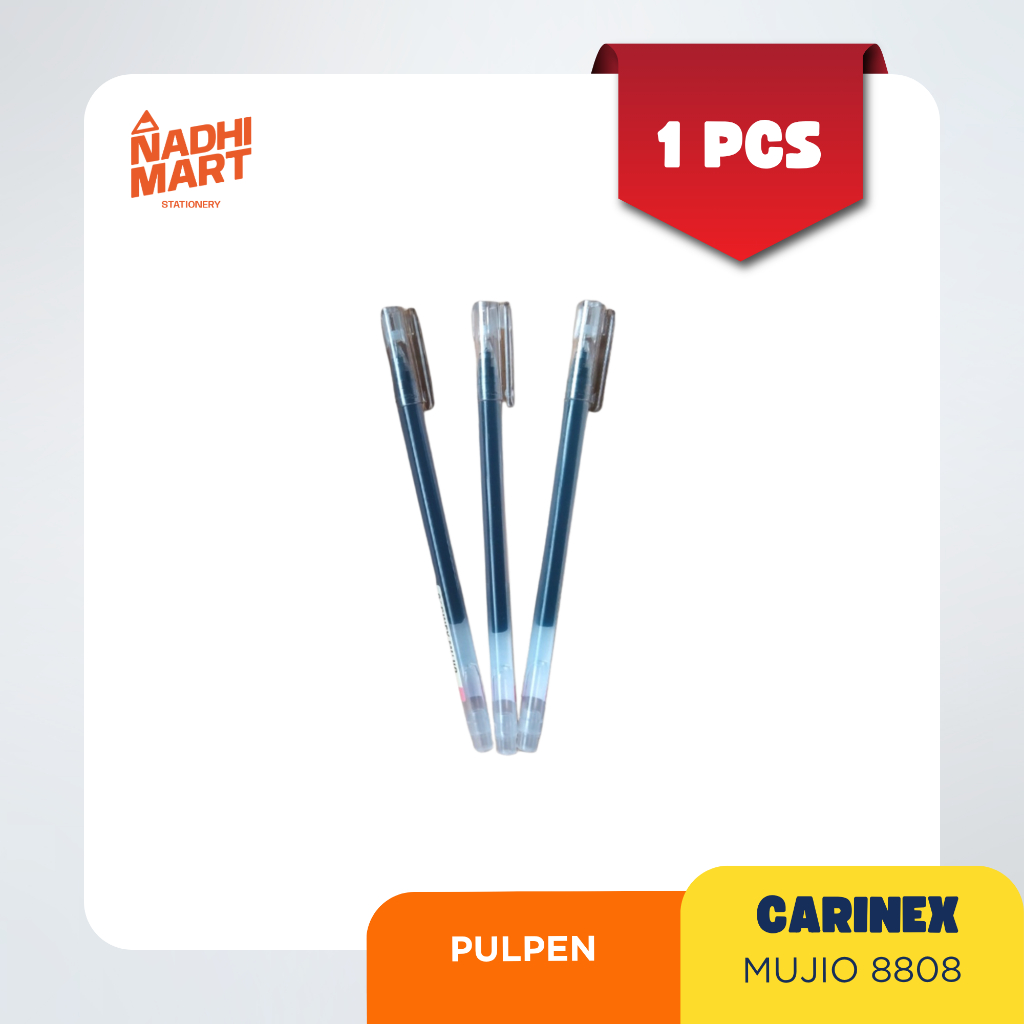 

CARINEX MUJIO 8808 PULPEN GEL HITAM 0,38 MM