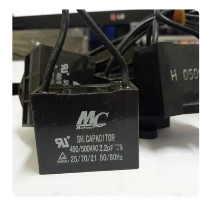 RG6593 kapasitor capacitor ac kotak mc 2.2 uf 450v 450vac 450 vac kabel by PCM LTC GLODOK