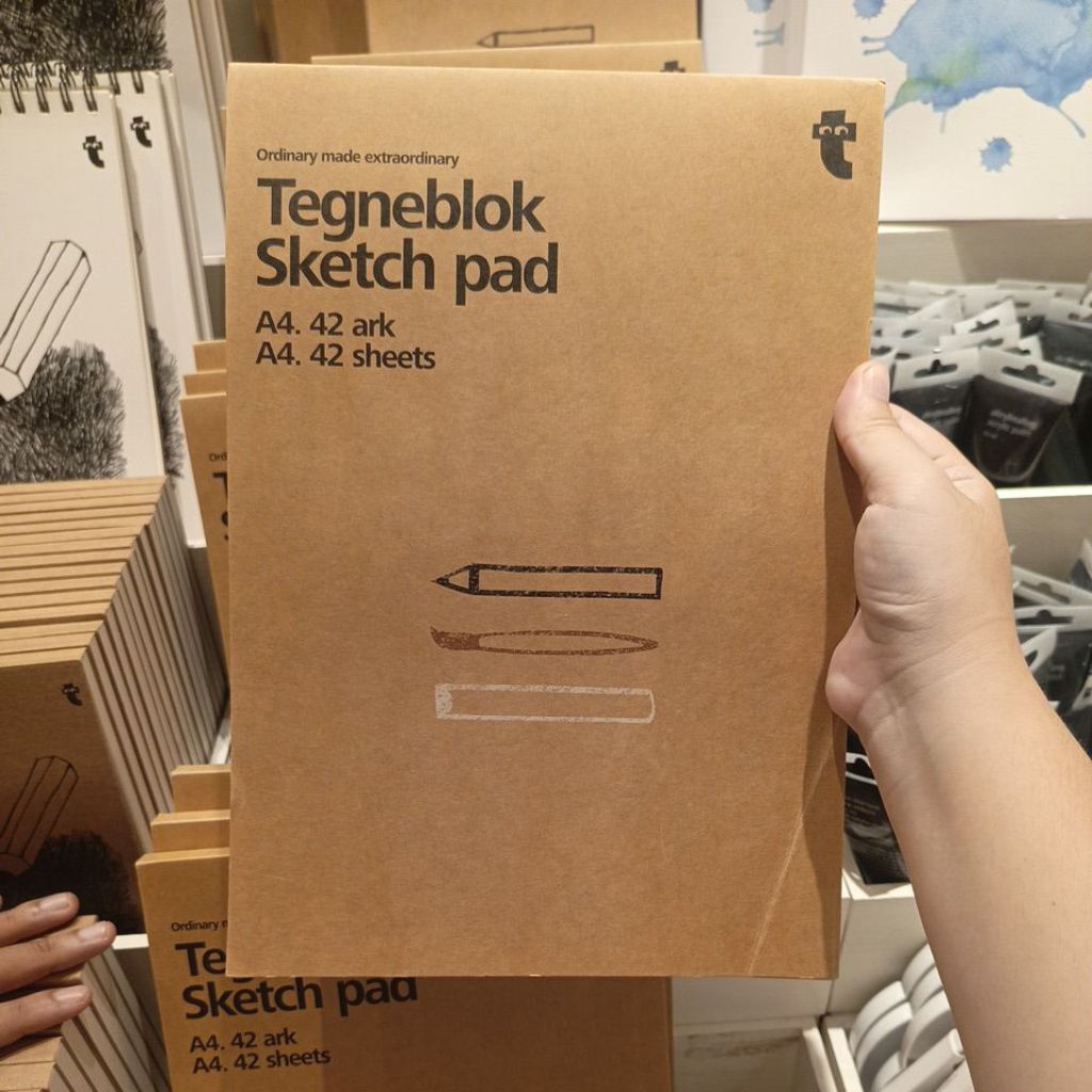 

Flying Tiger Sketch Pad A5 3in1 Paper Kertas Gambar 3 warna