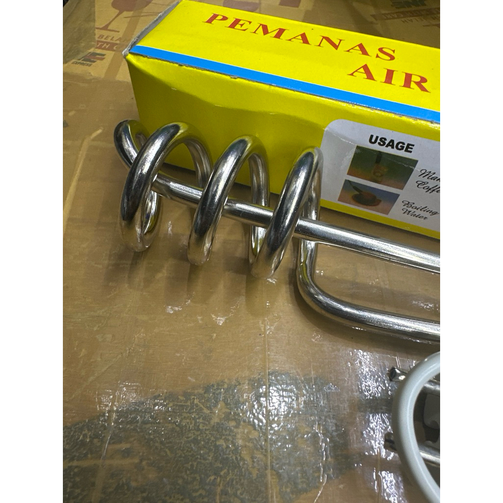 Sinseki Elemen Water Heater 1000W Pemanas Air Celup Instan Stainless Steel Cepat Mandi / Minum