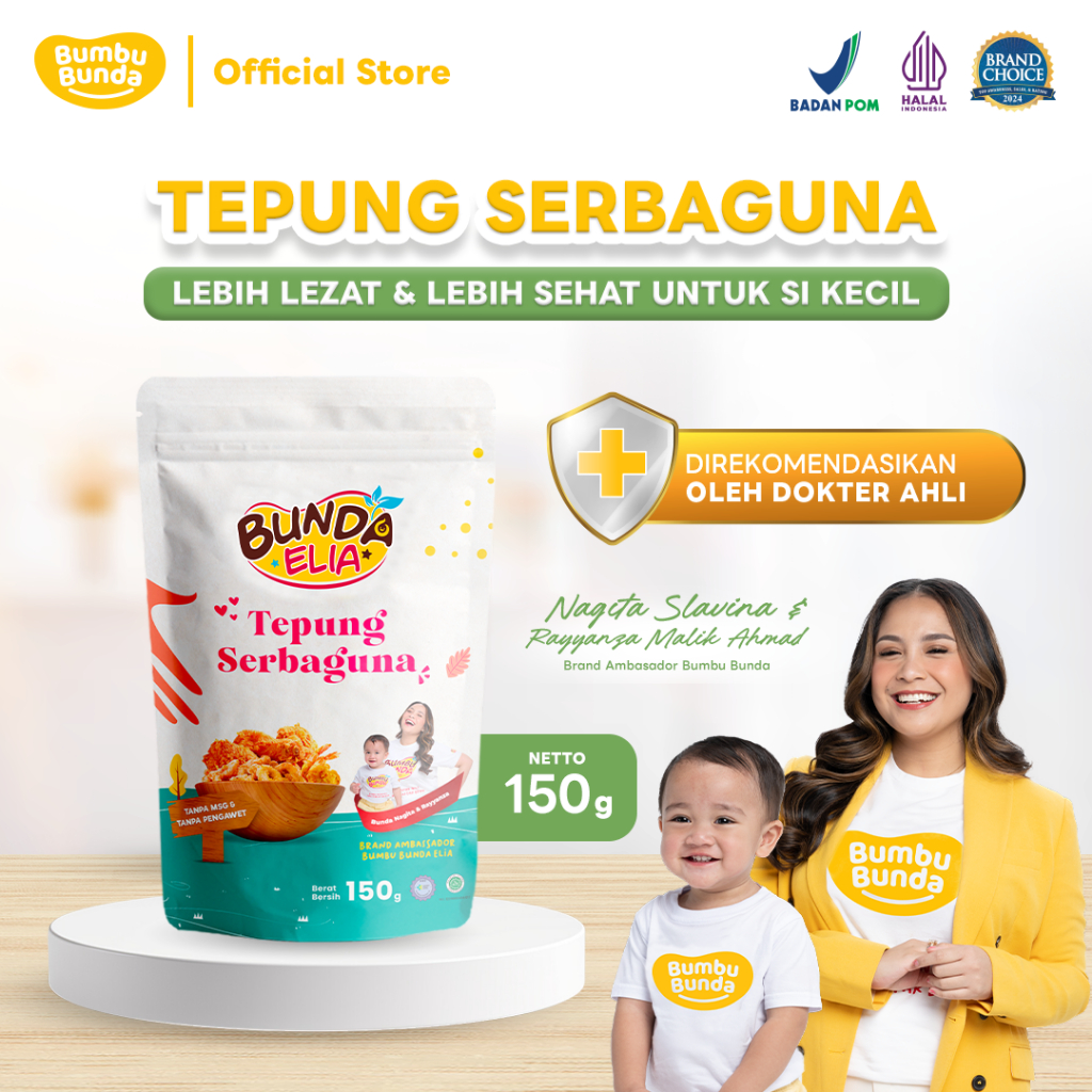 

Bumbu Bunda Elia Tepung Bumbu Serbaguna 150 g – Tepung Crispy MPASI | Tanpa MSG & Tanpa Pengawet | Tepung Bumbu MPASI | Tepung Goreng MPASI | Rempah Alami
