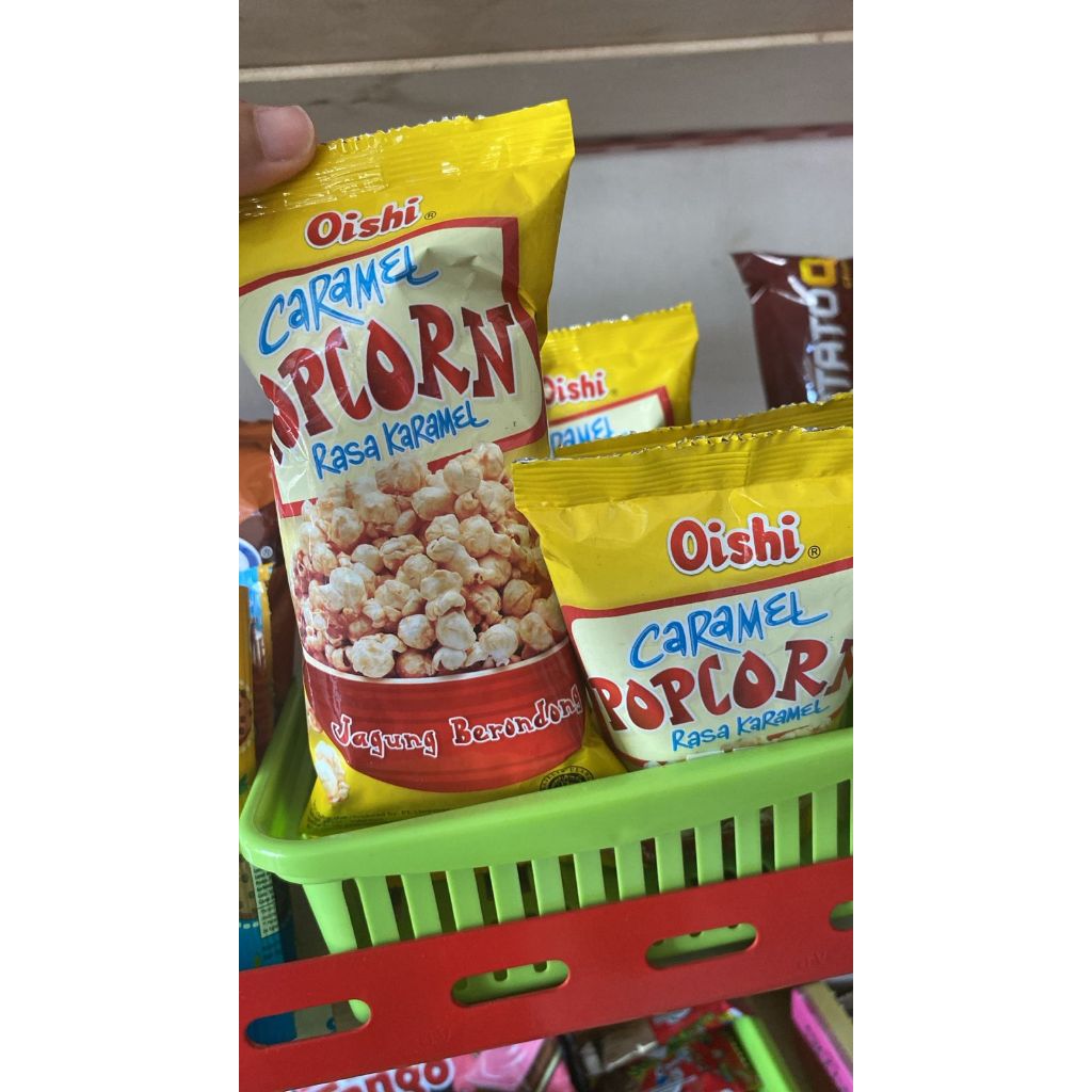 

Snack Oishi Popcorn 20gr (Satuan/Eceran) rasa caramel