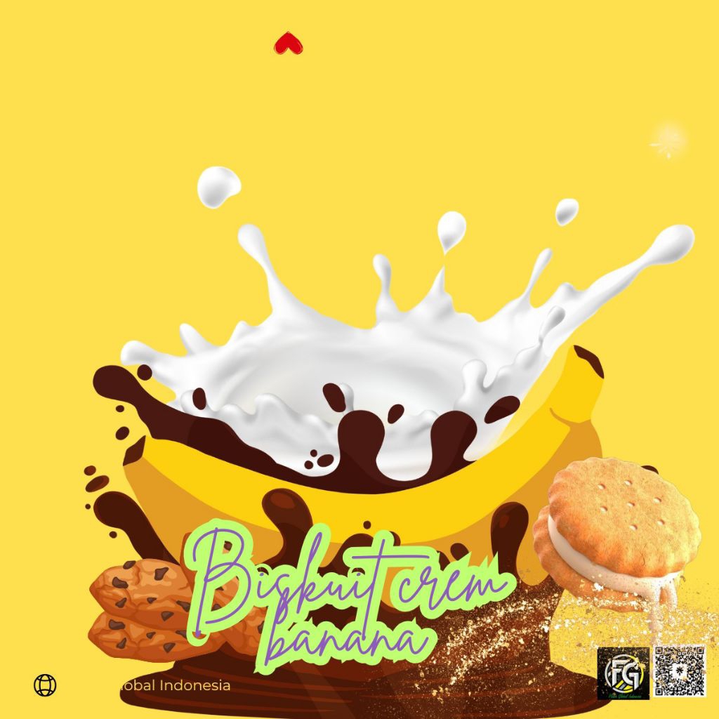 

ESSENCE PERISA BISCUIT CREAM BANANA FLAVORING 60ML-KEMASAN BOTOL CHUBBY-NON ALKOHOL-DIY AROMA PERISA MAKANAN MINUMAN
