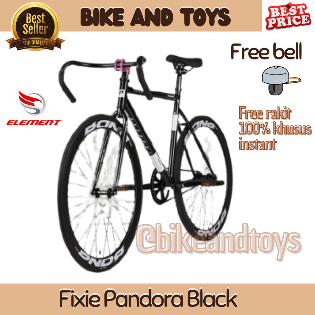 RB POLICE BIKE FIXIE TORONTO FX PANDORA BY ELEMENT - SEPEDA PANDORA - ORIGINAL SEPEDA BALAP / ROAD