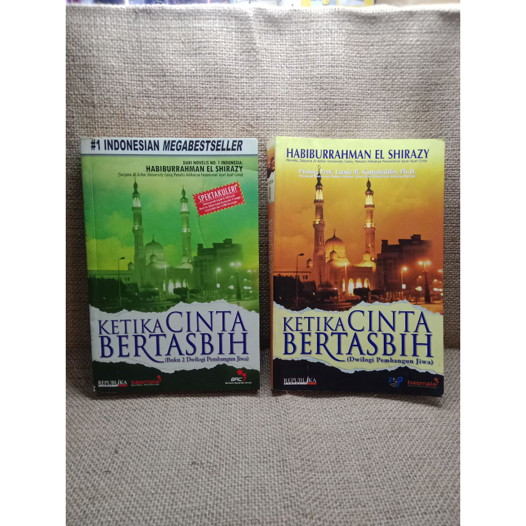 [ORI Preloved] Paket Dwilogi Novel Pembangun Jiwa KETIKA CINTA BERTASBIH - HABIBURRAHMAN EL SHIRAZY