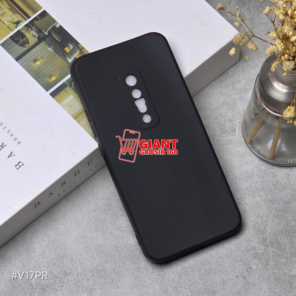 VIVO V17 PRO CASE MACARON BLACK SILICON BLACK VIVO V17 PRO