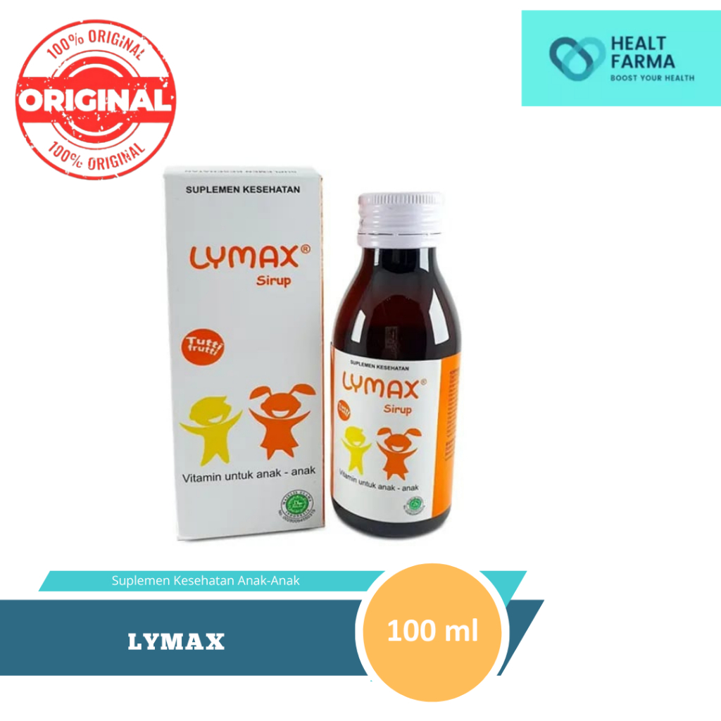 LYMAX SIRUP, SUPLEMEN KESEHATAN UNTUK ANAK-ANAK