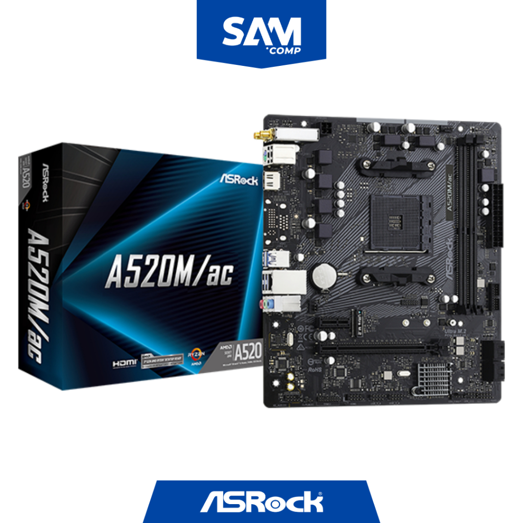 ASROCK A520M/AC - A520M AC (Socket AM4)