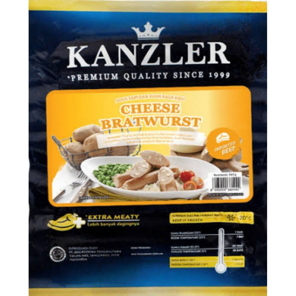 

KANZLER CHEESE BRATWURST 370GR