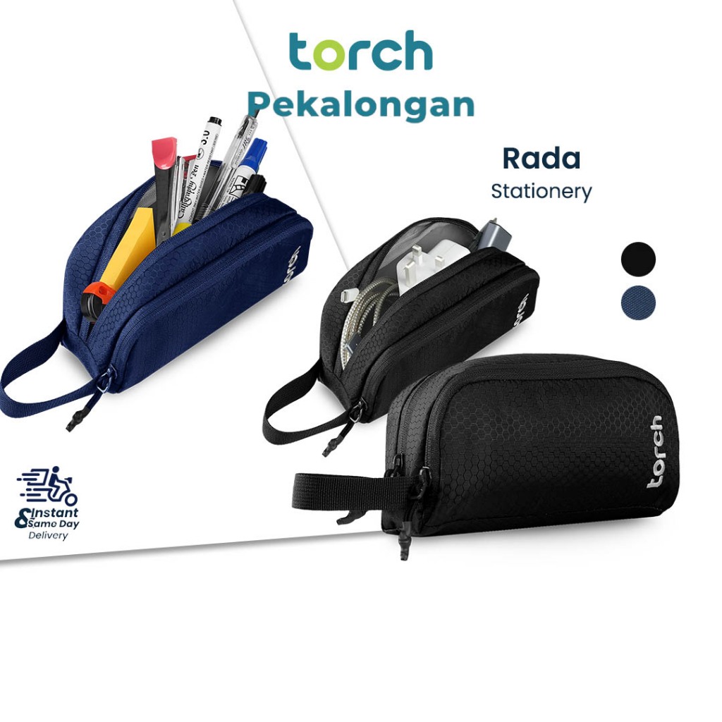 

TORCH Rada Pouch Alat Tulis Perlengkapan Sekolah Kerja Tempat Kosmetik Muat Banyak Anti Noda