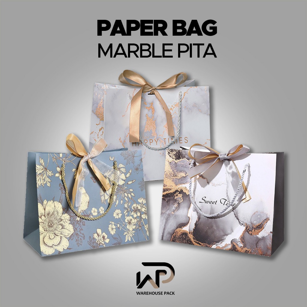 

Paperbag Pita Motif Marble Pita | Paper Bag Gift Kado Aesthetic | Tas Kue Box | Box Premium Souvenir